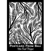 Silk Screen Helen Breil per pasta polimerica 95x130 mm - Postcard From Bali
