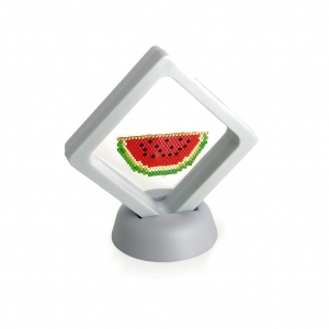 Espositore 3D per creazioni in Miyuki o altri oggetti 7.5x7.5cm - Bianco