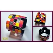 Silk Screen Moiko per bracciale 26.5x8.5 cm - Stile azteco 7.36