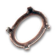 Castone PureCrystal 4120 ovale mm. 8x6 ramato|raw }}