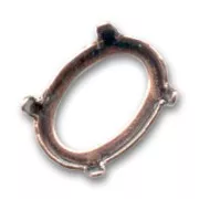 Castone PureCrystal 4120 ovale mm. 8x6 ramato