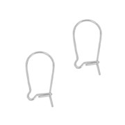 Ganci per orecchini mm. 14 in Argento 925 x50|raw }}