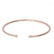 Bracciale 2 anellini 54x50 mm oro rosa x1|raw }}