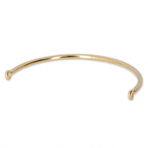 Distanziatore per bracciale 57x2 mm dorato con oro fino x1