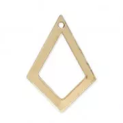 Sequin losange ajouré 21x14.5 mm en Gold filled x1