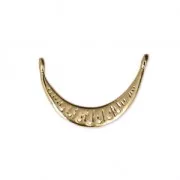 Distanziatore 2 anellini e 7 fori 17x11 mm dorato x1