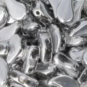 Perline in vetro 2 fori Paisley Duo 6x5mm Labrador x10g