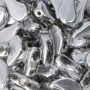 Perline in vetro 2 fori Paisley Duo 6x5mm Labrador x10g