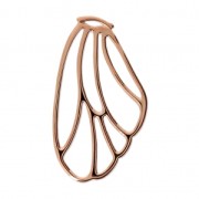 Pendente Ala di farfalla 36x21 mm oro rosa x1|raw }}