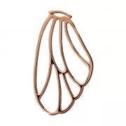 Pendente Ala di farfalla 36x21 mm oro rosa x1