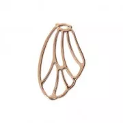 Pendente Ala di farfalla 20.5x12 mm oro rosa x1