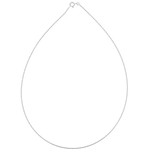 Girocollo maglia omega - 1.3 mm Argento 925 x42 cm