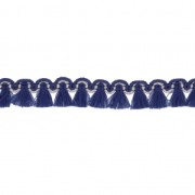 Gallone mini-frange 13 mm Blu Marino/dorato x1m|raw }}