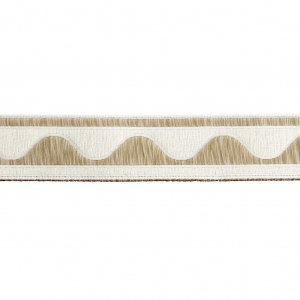 Gallone jacquard Onde 16 mm Ecrù/Beige x1m