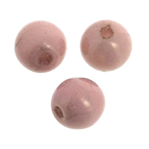 Perle tonde mm. 4 Opaque Luster Rose x50