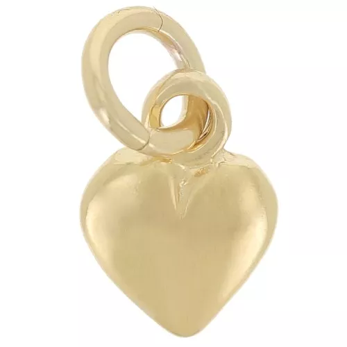 Ciondolo cuore 9x6 mm Placcato Oro 3 microns x1