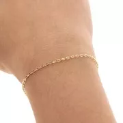 Catena 1,6 mm Placcato oro 3 micron x50 Forzatina