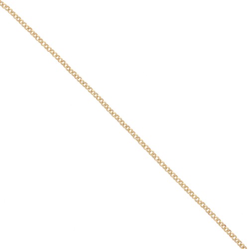 Catena maglia rollò 1.5 mm Placcato Oro 3 microns x50 cm