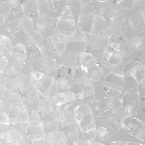 Perline in vetro DropDuo® 2 fori 3x6 mm Crystal x50