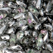 Perline in vetro DropDuo® 2 fori 3x6 mm Crystal Vitrail Light x50|raw }}