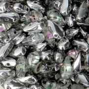 Perline in vetro DropDuo® 2 fori 3x6 mm Crystal Vitrail Light x50