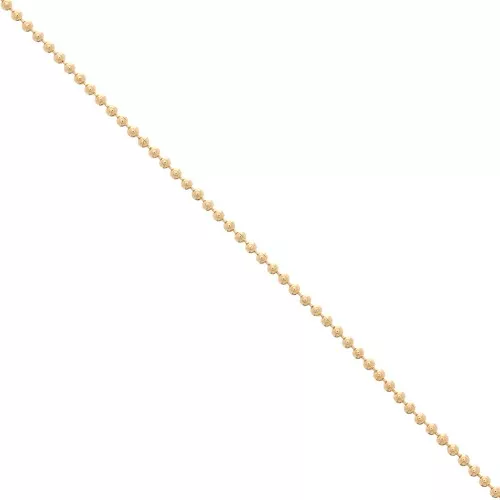 Catena con palline mm. 1.5 dorado con oro fino x m. 1