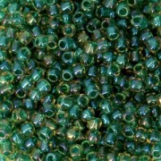 Rocaille Toho 11/0 TO11R242 - Luster Jonquil Emerald Lined x8g