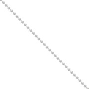 Catena con palline mm. 1.5 Placcatura argento fino x m. 1