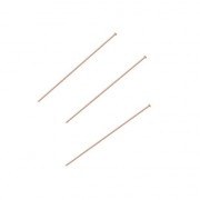 Chiodino con testa piatta 25x0,41 mm in Gold filled rosa 14 carati x10|raw }}