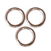Anellini aperti 8 mm x 1 in Gold filled rosa x10