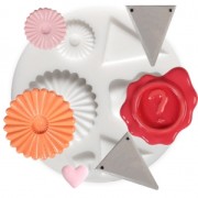 Mini stampo silicone per pasta polimerica e pasta di metallo Decorazione