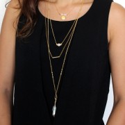 Tubo dritto 30 mm con un foro di 1 mm di diametro in bronzo placcato oro 3 microns