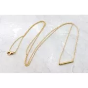 Tubo dritto 30 mm con un foro di 1 mm di diametro in bronzo placcato oro 3 microns