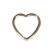 Anellino chiuso cuore 10 mm Gold filled x1|raw }}