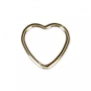 Anellino chiuso cuore 10 mm Gold filled x1