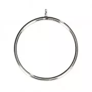 Bague pour semi-percée 6 / 8 et 10 mm in GArgent 925 Taglia 49 x1