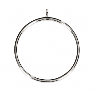 Bague pour semi-percée 6 / 8 et 10 mm in GArgent 925 Taglia 49 x1