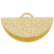 Terminale mezzaluna diamantato 19.5x11 mm dorato x1