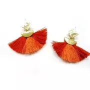 Terminale mezzaluna diamantato 19.5x11 mm dorato x1