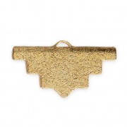 Terminale forma etnica diamantato 20x11 mm rodiato x1|raw }}