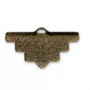 Terminale forma etnica diamantato 20x11 mm bronzo x1