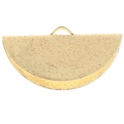 Terminale mezzaluna diamantato 25x13 mm dorato x1|raw }}