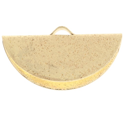 Terminale mezzaluna diamantato 25x13 mm dorato x1