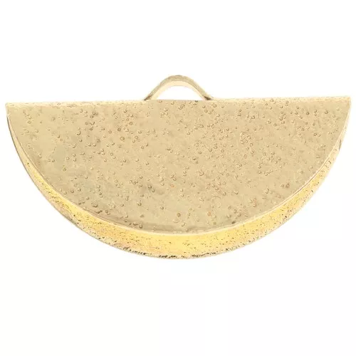 Terminale mezzaluna diamantato 25x13 mm dorato x1