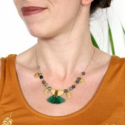 Terminale mezzaluna diamantato 25x13 mm dorato x1