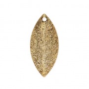 Navette in metallo diamantate 15mm dorato x5|raw }}