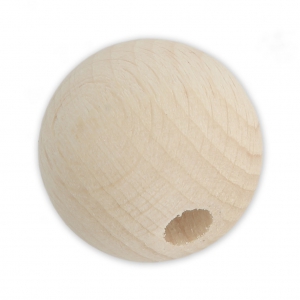 Perle grandi in legno grezzo naturale mm. 25 x1