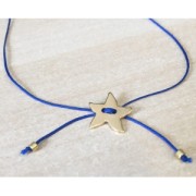 Bottone liscio stella di mare 12 mm  dorato con oro fino x1