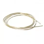 Canutiglia liscia  per ricamo - per spille & bijoux ricamati 1 mm Gold