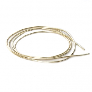 Canutiglia liscia  per ricamo - per spille & bijoux ricamati 1 mm Gold